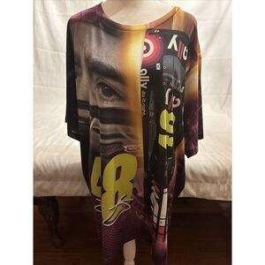 Jimmie Johnson NASCAR Racing ALL‎ OVER PRINT Double Sided T-Shirt SZ 2XL